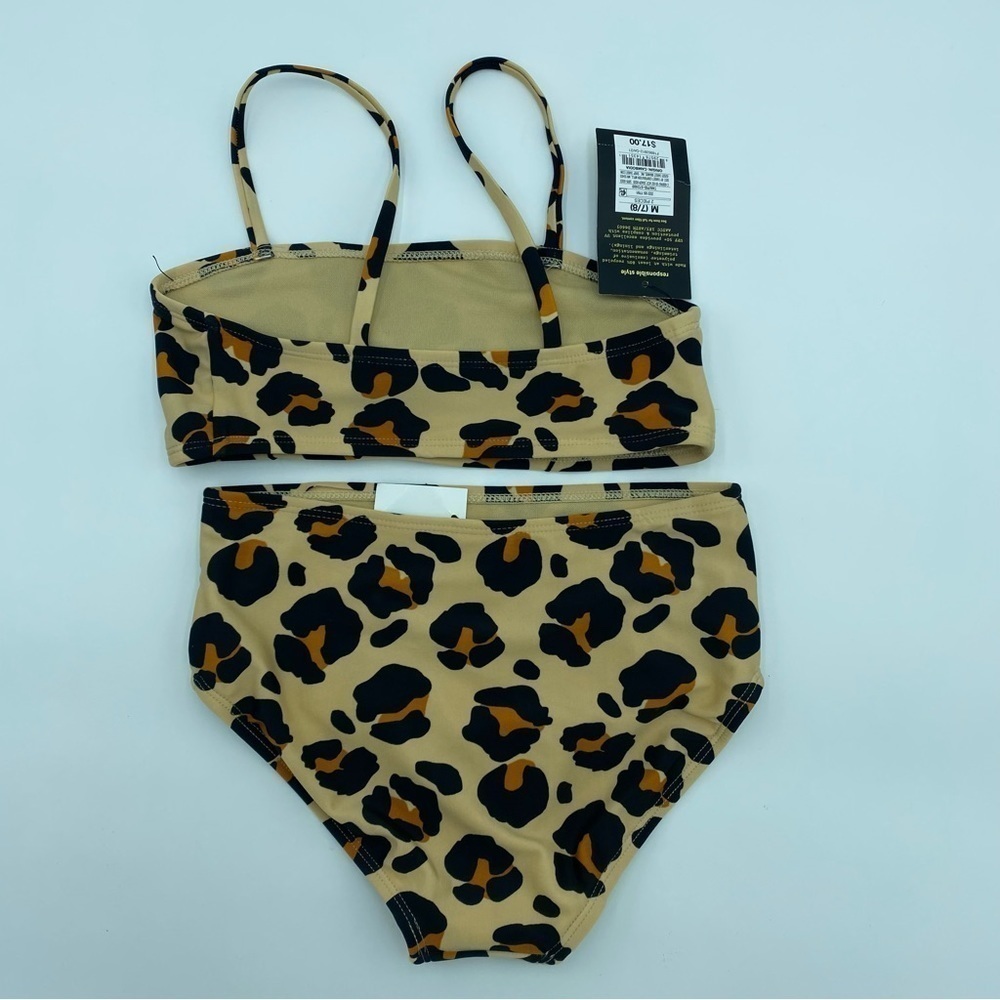 Girls Art Class two piece cheetah print bikini- multiple - Picture 2 of 7